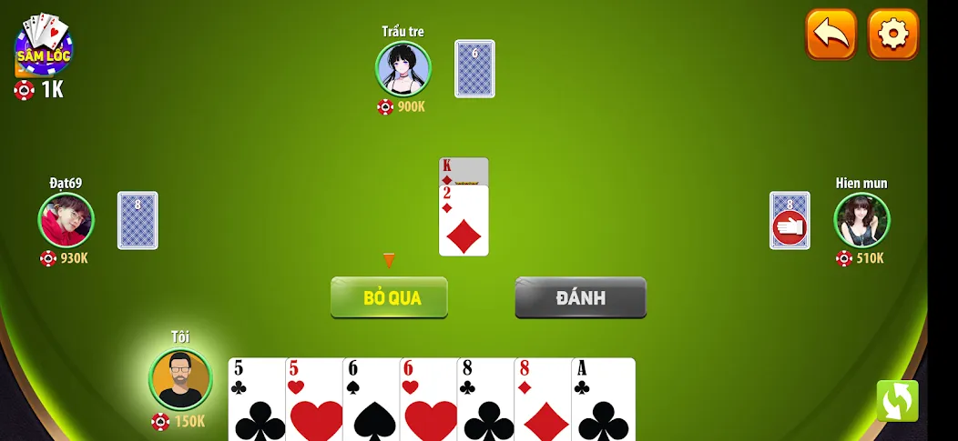 Sâm Lốc Tin88 sử dụng bộ bài 52 lá, mỗi người được chia 10 lá